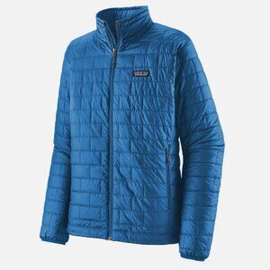 Patagonia Nano Puff Jacket Endless Blue Men Small Puffer Puffy Quilted Full Zip
